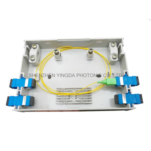 Коробка прекращения оптического волокна держателя ФТТХ стены, крытая пластиковая коробка оптического волокна портов ПК 2 АБС