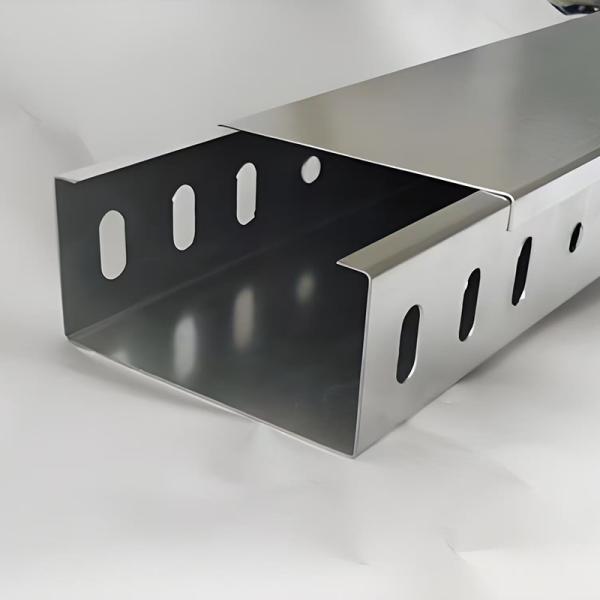Fire Resistance Metal Cable Tray With Cover ISO9001 Certified  Ss Cable Tray For Cable Organization