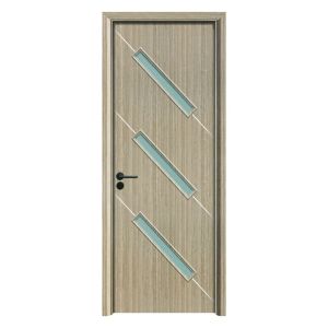 Energy WPC Glass Door with Hollow Composite Design Offering Moisture Resistance and Soundproof Features for Interior Residential