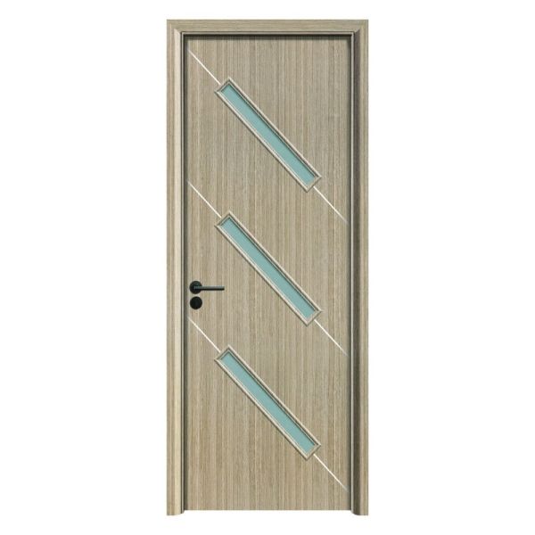 Energy WPC Glass Door with Hollow Composite Design Offering Moisture Resistance and Soundproof Features for Interior Residential