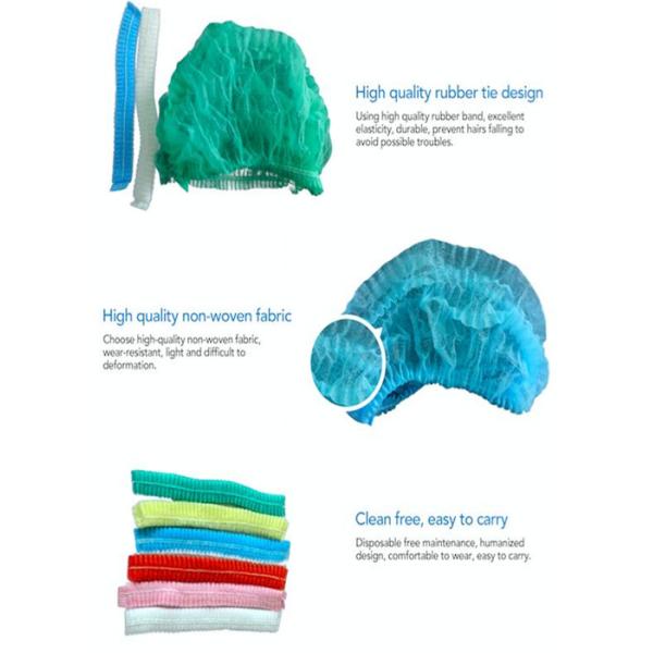 Soft Surgical Head Cover 17-24 Inch Breathable Material Professional Anti Bacteria