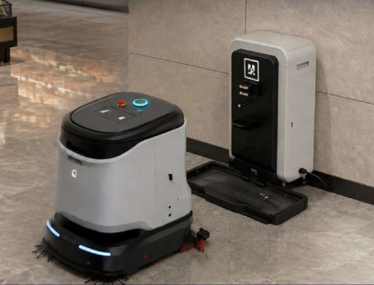 J36 Schedule automated cleanings with this advanced commercial robot vacuum and scrubber for retail stores