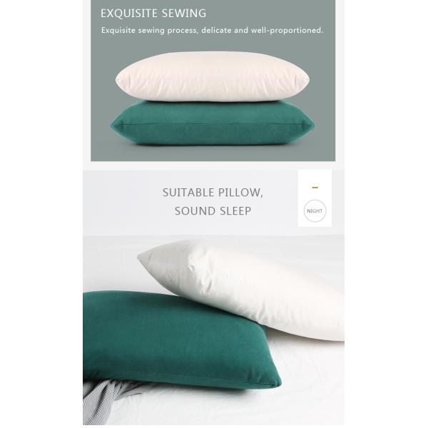 Customizable Memory Foam Cervical Pillow 100% Cotton Outer Cover With Zippers