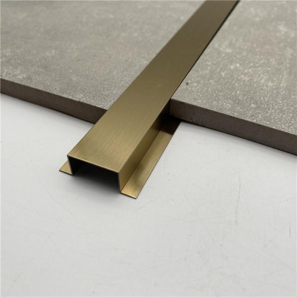 Black Silver Gold Color Floor Metal T Shape Tile Trim