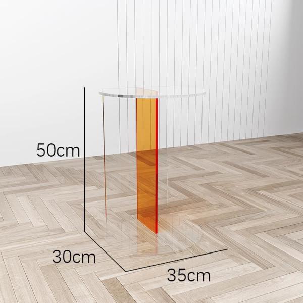 Minimalist  Custom Color Acrylic Coffee Table Side Table Tea Table for Indoors and Outdoors