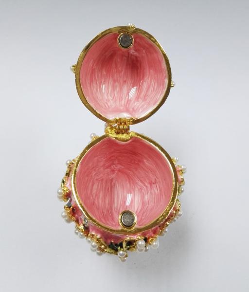 Enameled Easter Egg Jewelry Box wholesale easter egg metal Faberge Egg Jewelry Boxes Trinket Boxes decor metal gift