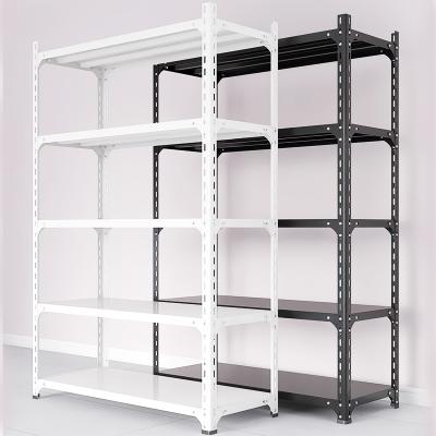 Light Duty Reinforced Angle Steel Shelving With Z Shaped Beams Customized Color