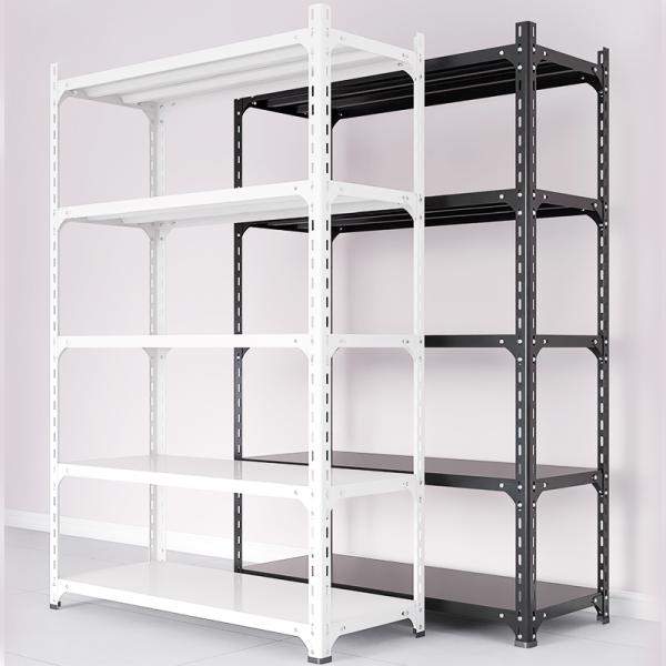 Light Duty Reinforced Angle Steel Shelving With Z Shaped Beams Customized Color