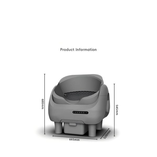 Best Smart Automatic Plastic Litter Box PETJC Large Capacity Self-Cleaning Eco-Friendly Odor Control Easy Clean Comfortable Cat