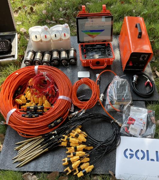 2D Geoelectric Electrical Topography System Resistivity/IP Meter With Electrodes