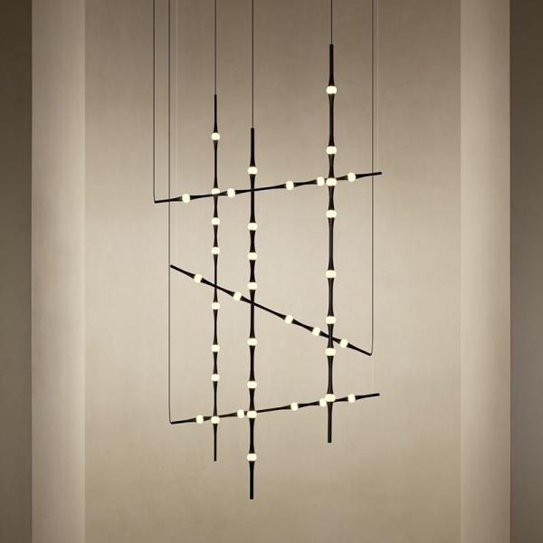 Modern Staircase Chandelier Led Living Room Indoor Light Nordic Villa Decoration Long line light(WH-MI-456)