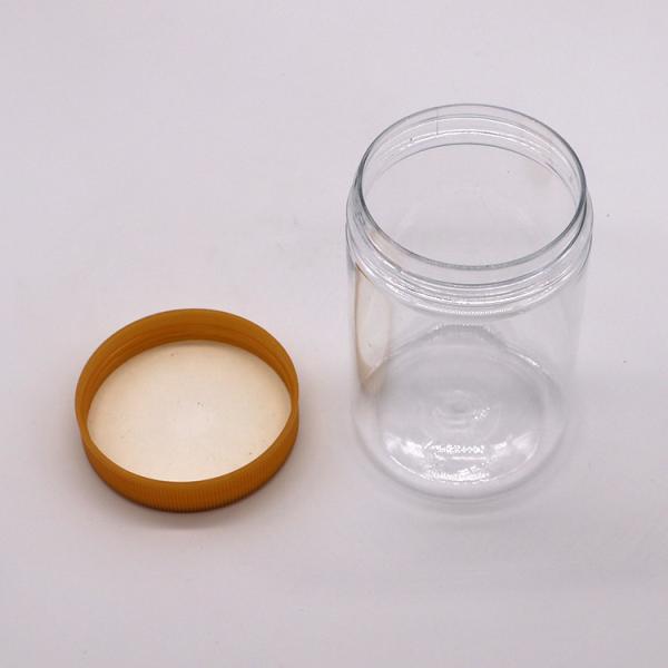 Embalagem de produtos de confeitaria 250 ml frasco de PET com tampa de parafuso e tampa de alumínio