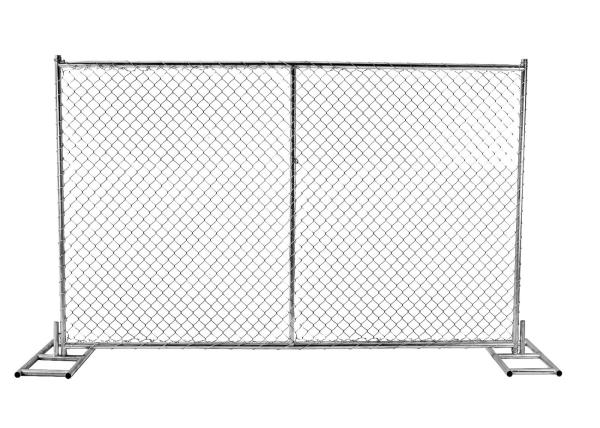 8' x 14'Portable chain link construction fence Tubing 1⅝(42mm)x 1.6mm Thick Cross barce Chain mesh 2¼x2¼(57mmx57mm)