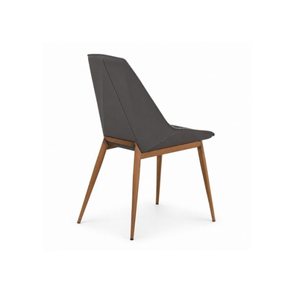 Modern Style Upholstered Dining Chair With Rose Gold Stainless Steel Frame