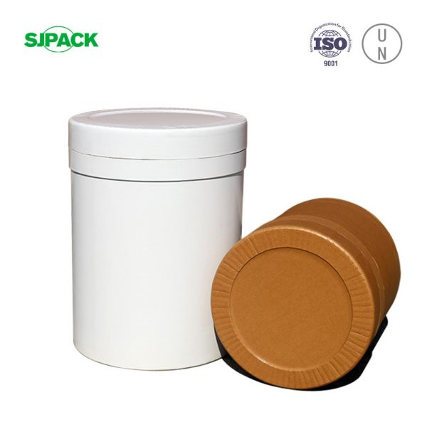 Lightweight Fiberboard Cylindrical Container That Complies With UN And DOT Regulations For Hazardous Materials Offering Packaging Performance