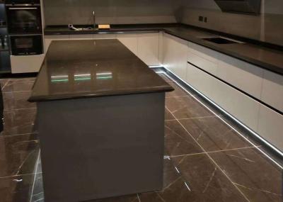 Quartzo decorativo durável da natureza das bancadas 93% de quartzo de Brown da telha de assoalho