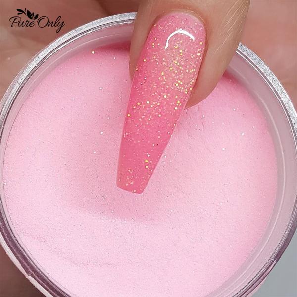 Poudre acrylique de couleur fluorescente en vrac pour ongles, cristal clair, propre logo, fabricant de poudre acrylique