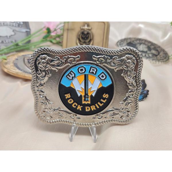 Customizable Metal Belt Buckle with Unique Pattern and Three-gear Adjustment for Personalized Style
