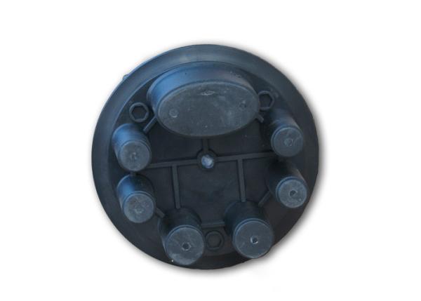IP68 Dome Fiber Optic Splice Closure for pole mounted , 6 small round ports