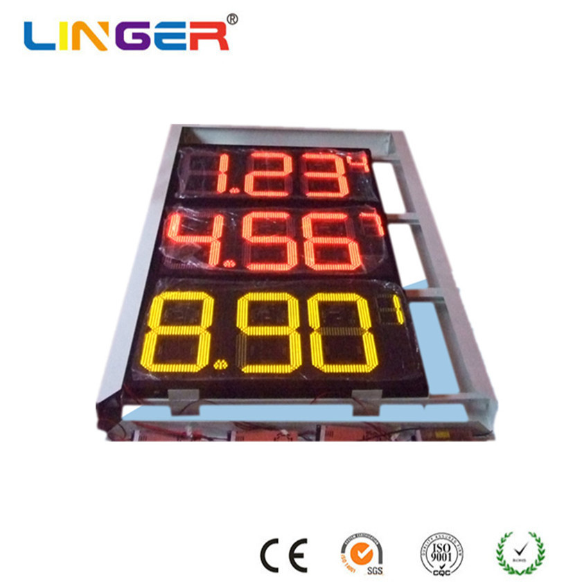 Light Sensing Electronic Gas Price Sign Auto Adjusting LED Gas Price Display With Super Brightness