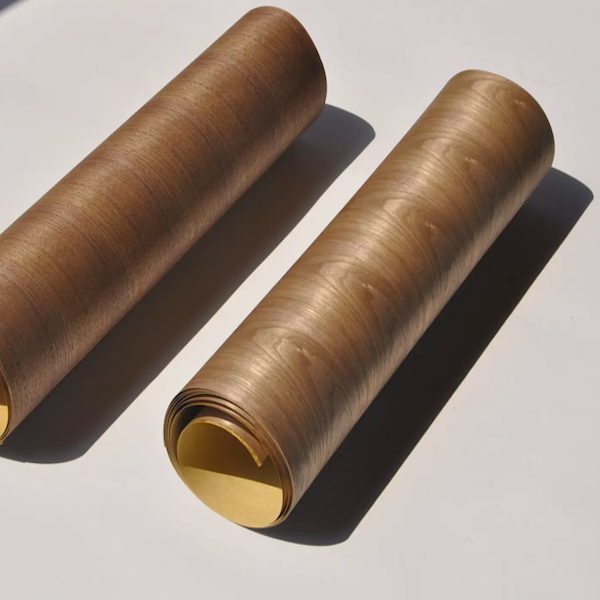 Рукотворная бумага с фанерой FSC натуральные ореховые листы для косметической упаковки