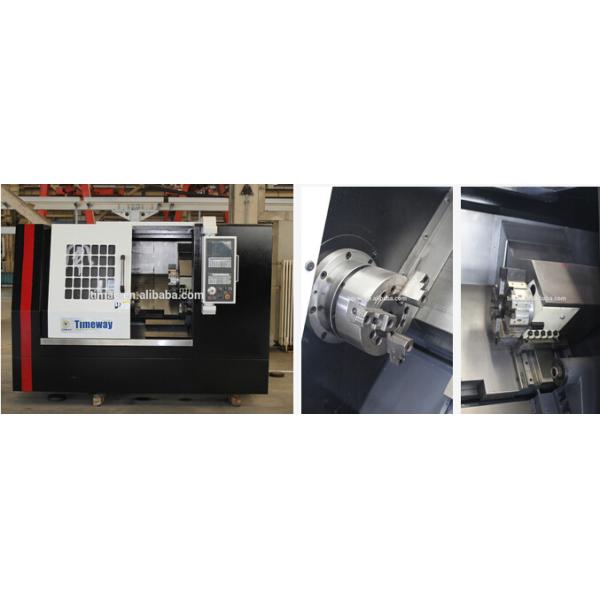 Twin Spindle FANUC Slant Bed CNC Lathe AK-25 with 12 Tool Post Stations