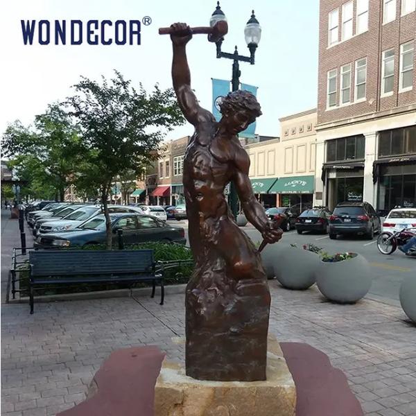 Собственная личность скульптур изготовленного на заказ металла открытого сада большого в натуральную величину бронзовая человеческая сделала статую человека