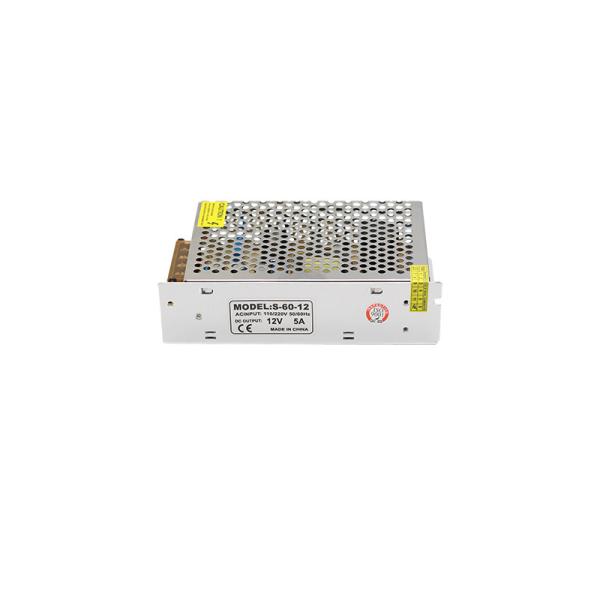60W 12V 5A Switch Mode Power Supply AC 220V for DC Strip Lamp