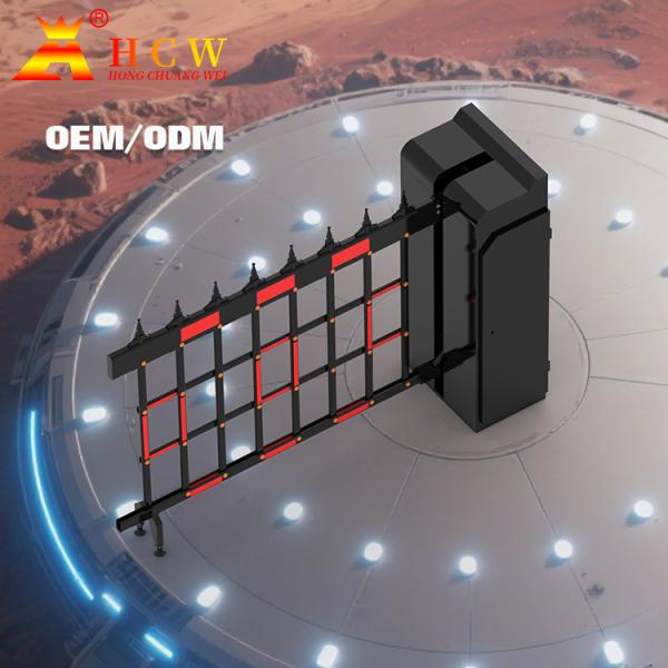 Automatic Parking Folding Fence Barrier Gate IP42 6M Boom Length