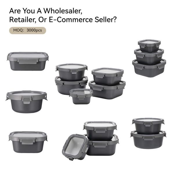 IKOO Non Toxic LFGB Certified DGCCRF Certified Glass Food Container with Tempered Glass Lid and Airtight Seal