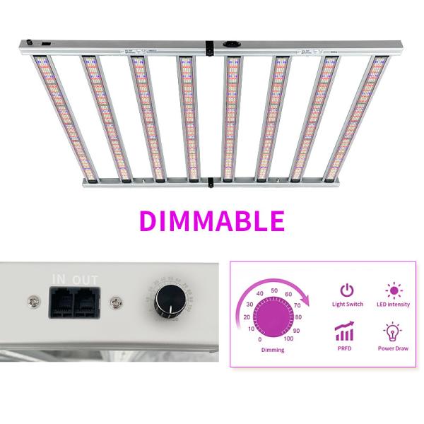 4FT 120CM 800W Full Spectrum LED Hydroponics Plant Grow Lights (Luzes de cultivo de plantas de hidroponía LED de espectro completo)
