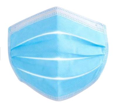 Blue Disposable Non Woven Face Mask 3 Ply Earloop Medical Grade Face Masks