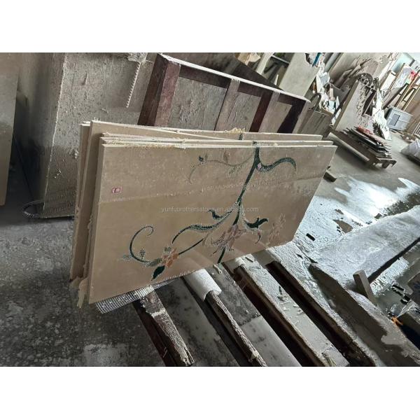 Modern Design Style Anti-Slip Beige Marble Staircase Carpet for Natural Stone Steps