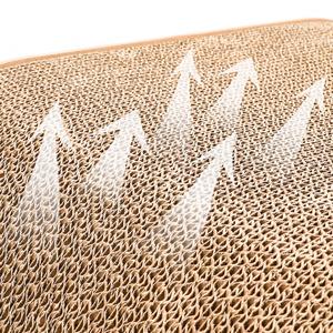 Large Scratcher Bed with Ball Toy - Cat Scratching Cardboard,100% Recycled Paper Cat Scratchers for Indoor