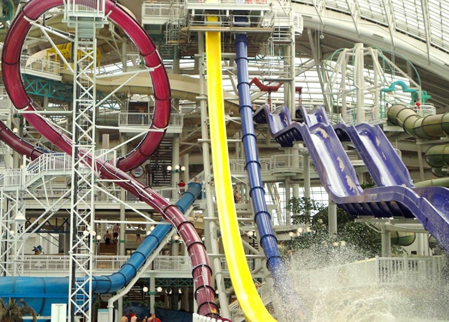 Rocket Free Fall Water Park Water Slide Anti Impact Max 18-22 M/S