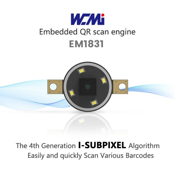 A EM1831 1D 2D QR USB RS232 GS1-128 Large View Barcode Scanner Lift Controller