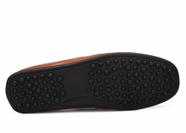 Slip On Mens Soft Moccasin Shoes Genuine Leather  Flats Gommino Driving Shoes
