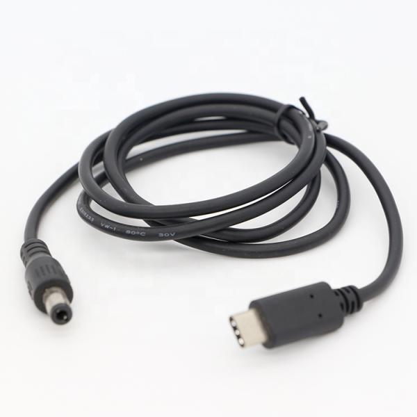Custom USB 3.1 Type C Male to DC 5.5x2.5mm Male Jack Power Charger Power Cable for Laptop