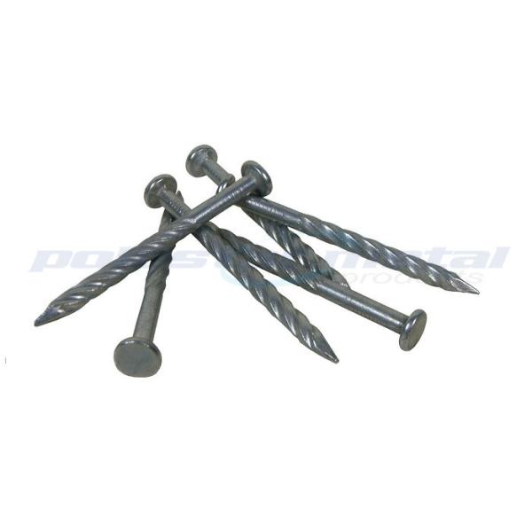 OEM の縦の溝があるすねの白は具体的な鋼鉄釘 45# に電流を通しました