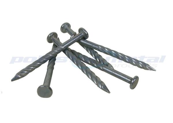 O branco sulcado vertical da pata do OEM galvanizou os pregos concretos 45# do aço