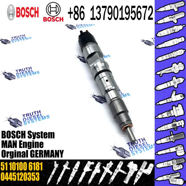 Injeção comuns diesel do trilho 445 120 353 0445120353 do injetor de combustível 0 51101006181 0986435593
