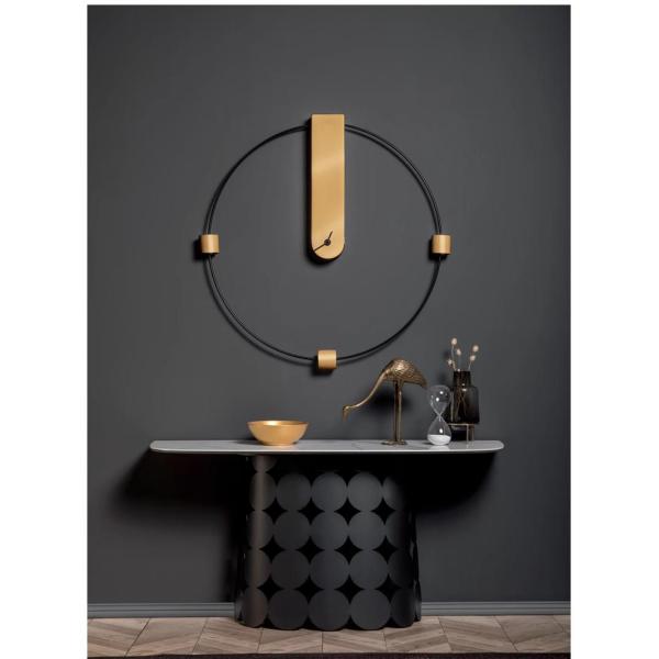 Luxury Hotel High-end Stainless Steel Marble Gold Entrance Table