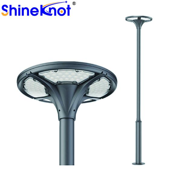 Solar Garden Lamp 20W LED Post Top Light with PC Shell and Polysilicon Solar Panel