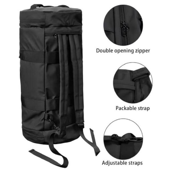 50l Multi-Funcation Waterproof Duffle Backpack With Shoe Compartment