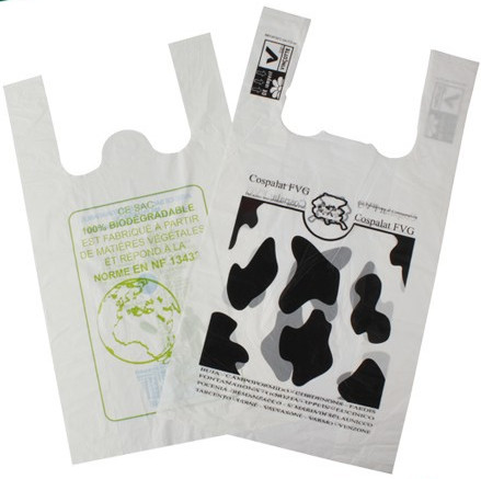Hot Sale custom Printing 100% biodegradable  plastic Shopping Bags