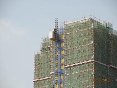 Grua do material de construção do elevador do pinhão da cremalheira da conversão de frequência