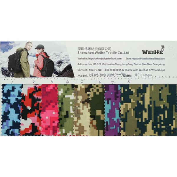 Impressão de nylon durável impermeável da camuflagem de Digitas da tela de 100% Oxford