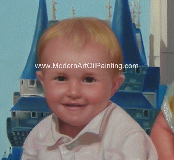 Handmade Custom Oil Portrait Painting from photo Children's Portraits In Oil