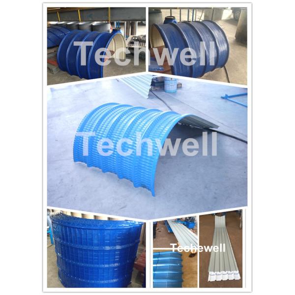 CE Approved Cold Roll Forming Machine , Metal Roof Bending Machine With Adjustable Speed