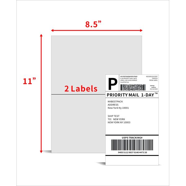 Waterproof Customizable A4 Label Stickers with Strong Adhesive for Laser and Inkjet Printers